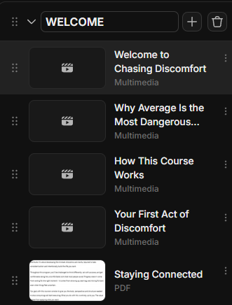 Course videos